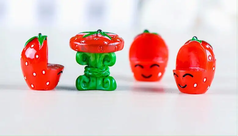 1 Set Fruit Table and Chairs Zakka Ornament accessory, For Micro World DIY\\Miniature Bonsai Craft\\ Christmas Gift\\Home Decor C91