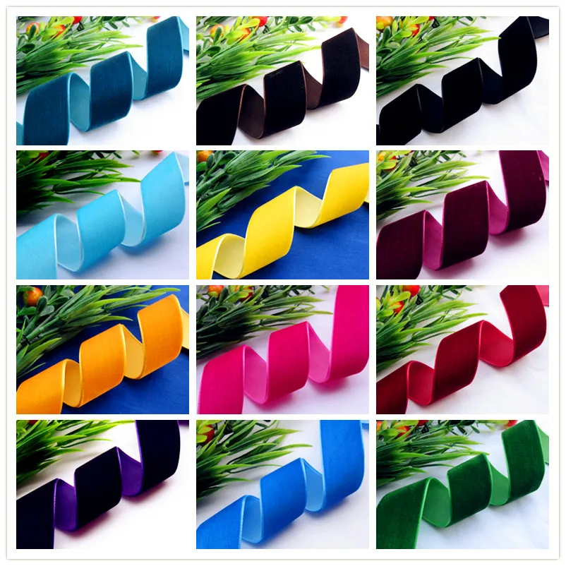 

Wholesale U PICK 1Yards/lot 1-1/2" 40mm Soft Comfortable Velvet Ribbon Headband Clips Bow Wedding Christmas Decoration