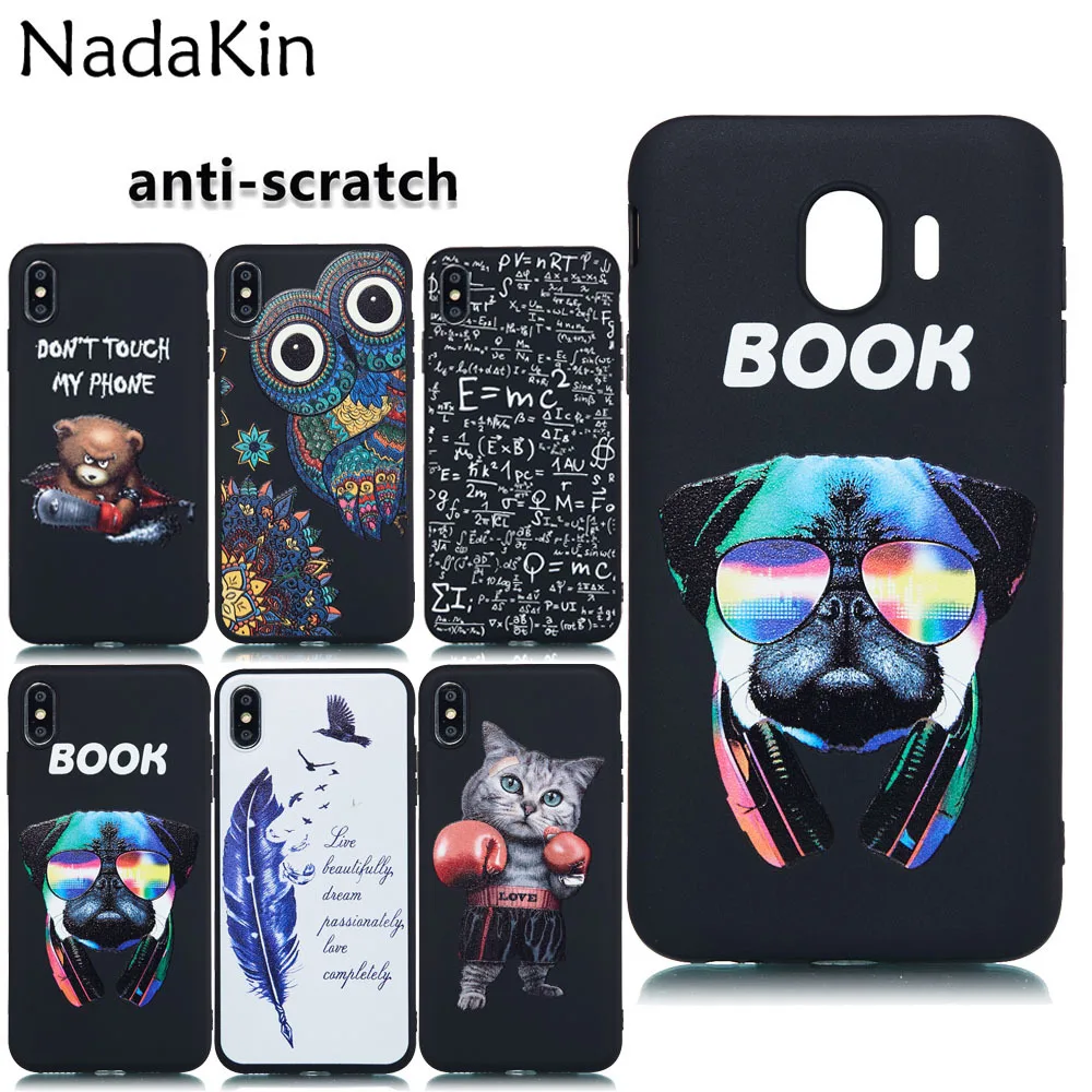 Painted Soft Silicone Phone Cover for Samsung Galaxy J3 J5 J7 2017 J2 Prime J4 Core J6 Plus 2018 Anti Scratch Dust Thin Case |