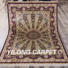 Yilong 5'x7' Handknotted популярный Турецкий Дизайн ручной вязаный ковер персидские ковры(SL108A5x7