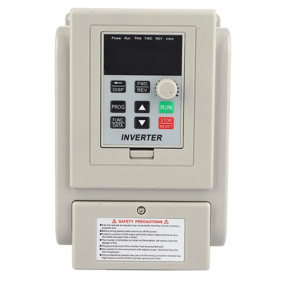 

PWM 220V AC Variable Frequency Drive VFD Speed Controller 1-phase Input 1-phase Output 2.2KW VFD Speed Controller