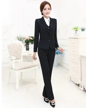 Estilos formales OL Profesional Business Women Trajes 3 unidades Con Chaquetas + Pantalones + Pantalones Conjuntos Uniformes Chaquetas Chaleco Femenino