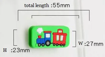 1 шт. детский шкаф ручка мультфильм резиновый поезд кухонный ящик ручка детский комод тянет мебельное оборудование