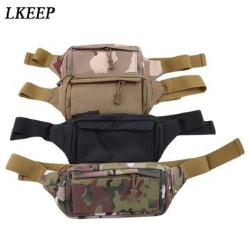 

High Quality Nylon Waist Bags Fashion Men Waist Pack With 3 Pockets Nylon Fanny Pack Men Chest Shoulder Bag