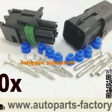 Longyue 20 комплект 4 Pin WeatherPack герметичный разъем проводки комплект o2 Датчик коннектора