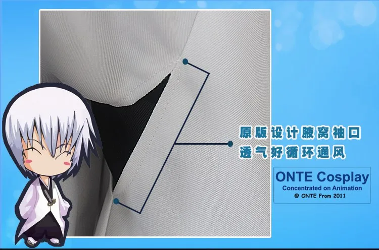 Cosplay&Ware [7]Anime Bleach Cosplay Costumes Capes 1st To 11th 12th 13th Division Captains Cloaks With Sleeve Coat Halloween -Cosplay&Ware anime Shop