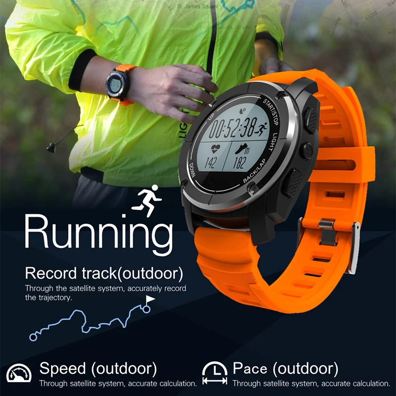 Gps Смарт часы для мужчин спортивный браслет S928 Smartwatch монитор сердечного ритма