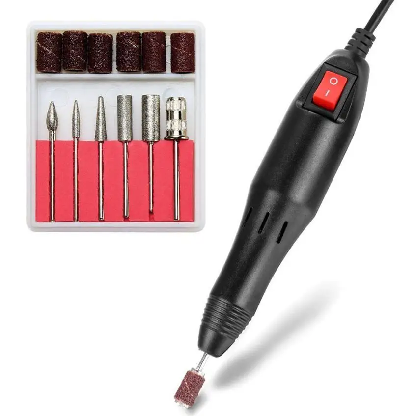 

Profession Manicure Pedicure Electric Drill File Nail Art Pen Machine Kit Set AP18 Drop shipping