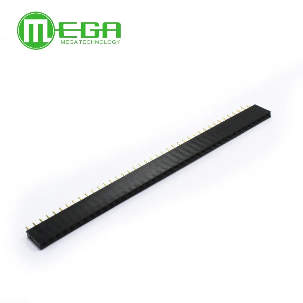 

100pcs 1x40 Pin 2.54mm Single Row Female Pin Header Connector Integrated Circuits
