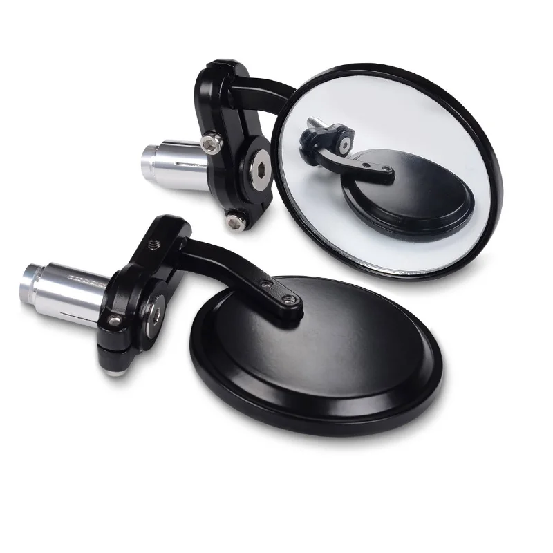 ZYHW Brand Universal 7/8" Round Motorcycle Bar End Convex Mirrors For