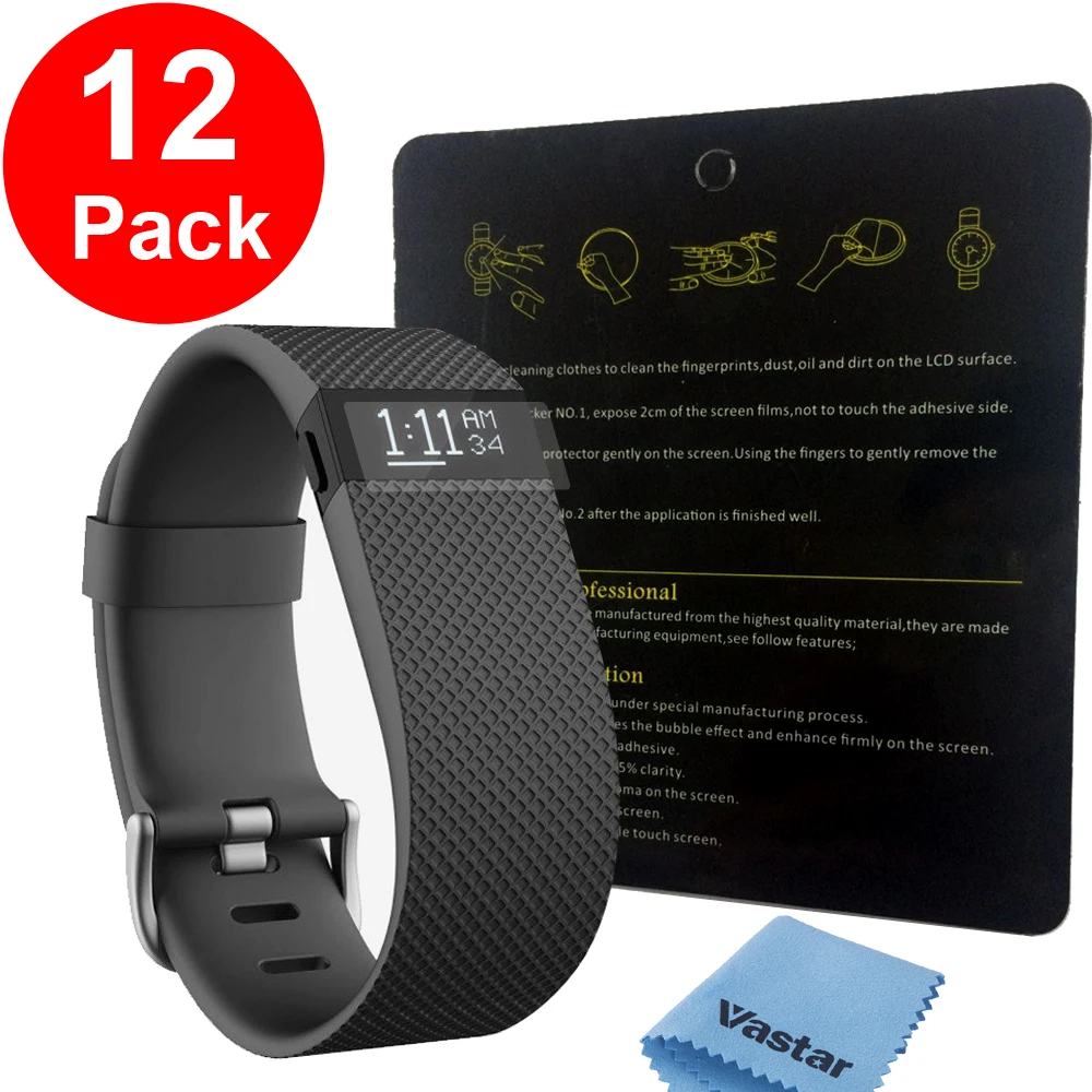 

Clearance Sale Advanced Transparent Shatterproof Screen Protective Film for Fitbit Charge HR Wireless 12pcs