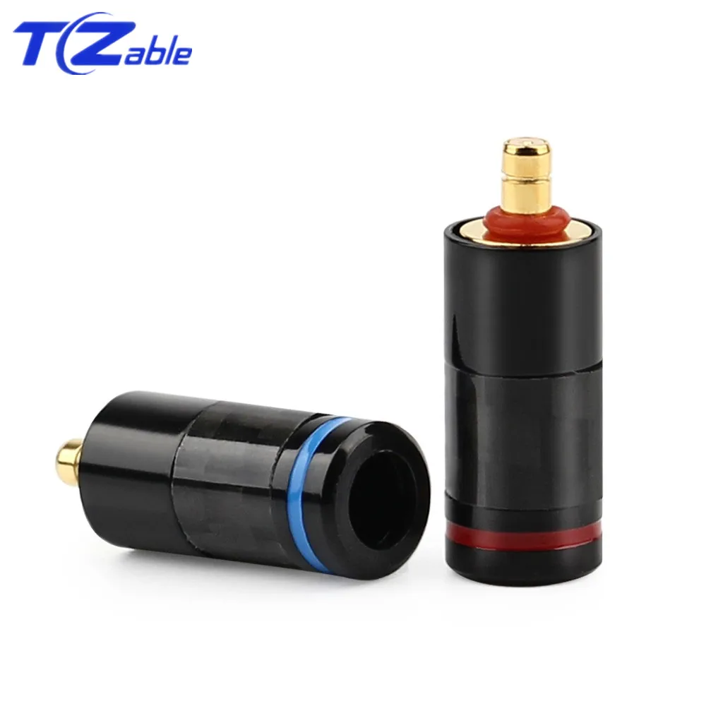 Hifi Earphone Male Pin Adapter Carbon Fiber DIY Audio Jack UE6 Pro IPX Headphone Plug Solder Wire Connector Earphone Plugs DIY