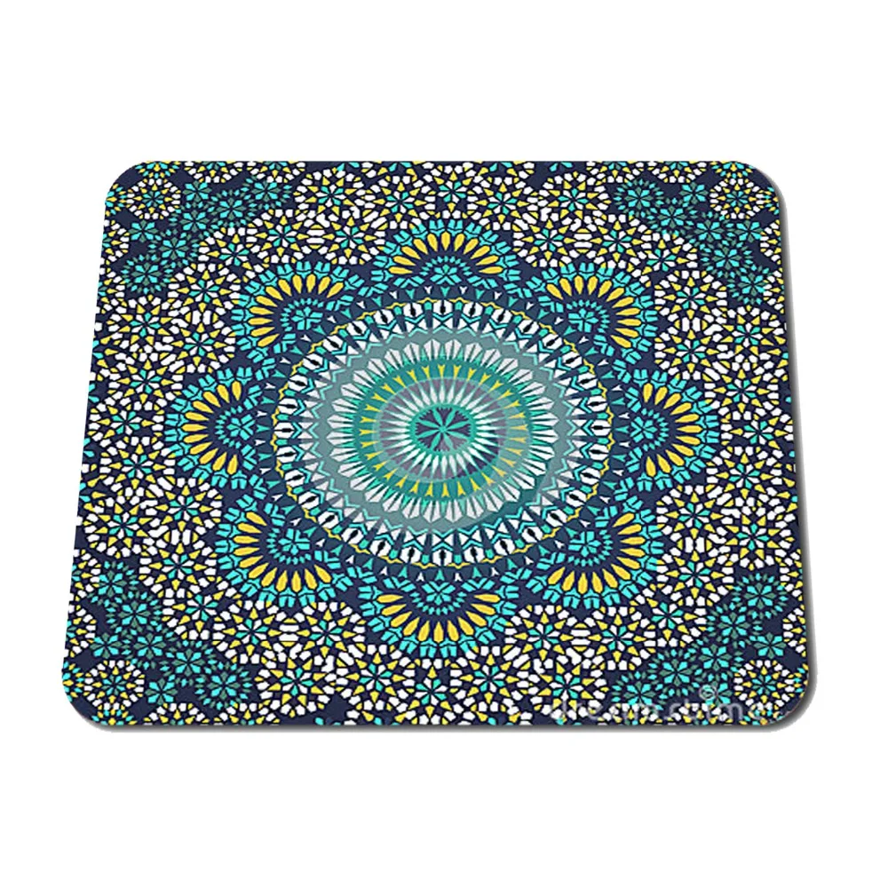 Blue oriental carpet rug design computer mouse pad mouse mat Office