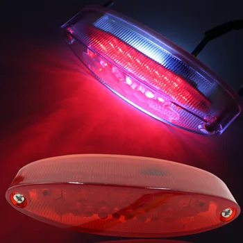 

New Arrival 1PCS ATV Quads Street Motorcycle 28 LED Tail Brake Light License Plate Light Stoplight Red Cover Car Tail Light Lamp