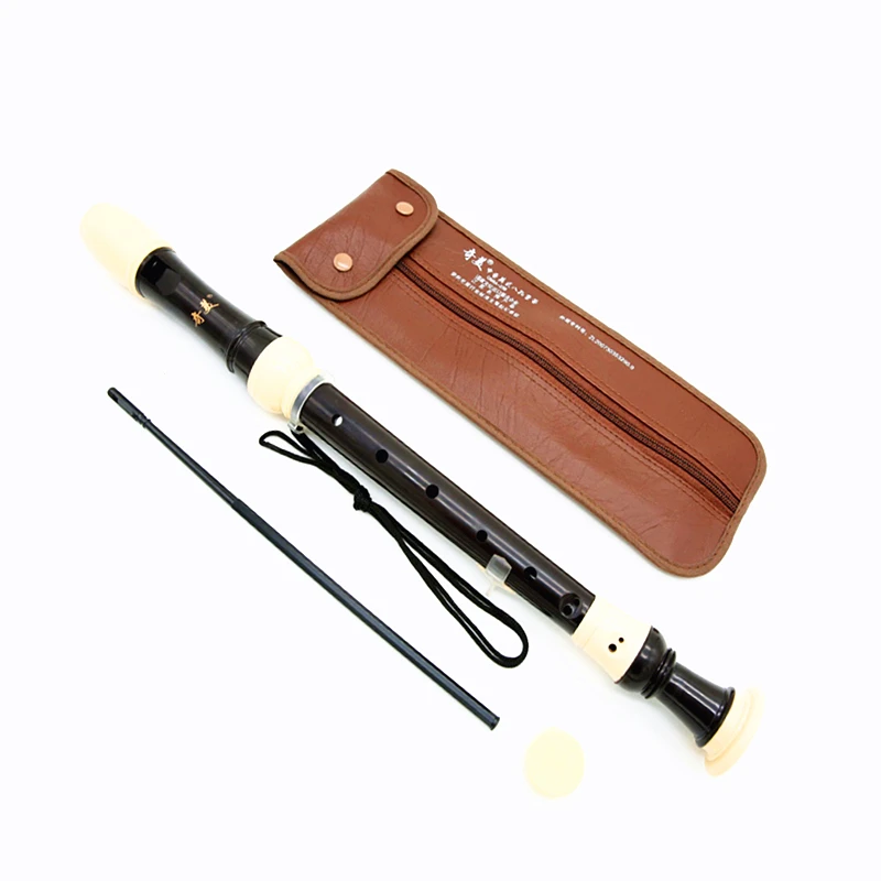 QIMEI Alto Recorder Flutes F Key 8 Holes Baroque Clarinet Musical Instrument Professional Chinese Vertical Flutes