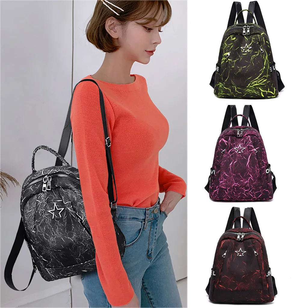 

Women Color Matching Wild Fashion Leisure Travel Bag Student Bag Backpack Casual Anti Theft Backpack School Bag Bagpack mochila