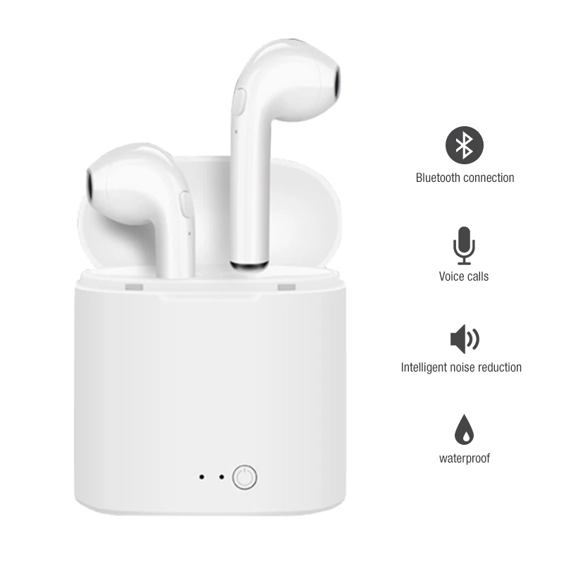 

i7s TWS Wireless Bluetooth Earphone Stereo Earbud Headset With Charging Box For iphone for xiaomi All Bluetooth phone earphone