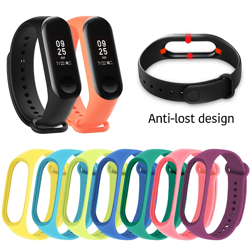 

For Xiaomi Mi Brand 4 3 Strap Sport Wrist Strap Watch Silicone Bracelet Wristbands For MiBrand 3 4 Accessories Mi 4 Replacement