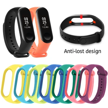 

For Xiaomi Mi Brand 4 3 Strap Sport Wrist Strap Watch Silicone Bracelet Wristbands For MiBrand 3 4 Accessories Mi 4 Replacement