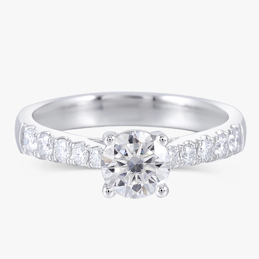 solitaire engagement ring moissanite ring (1)