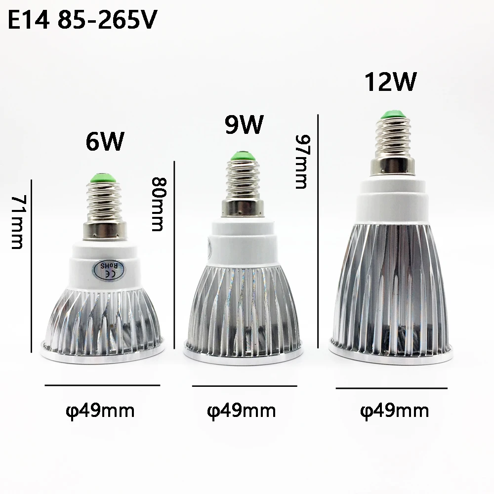 10 шт. Сверхъяркие светодиодные лампы GU10 85 265 в 6/9/12 Вт|led spotlight|gu10 cobcob lamp |