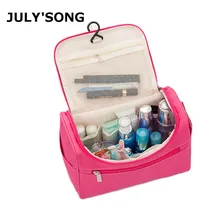 JULY'S SONG Large Capacity Travel Wash Bag Multifunctional Cosmetic Bag Solid Travel Storage Make Up Bag tuban large capacity storage bag for travel