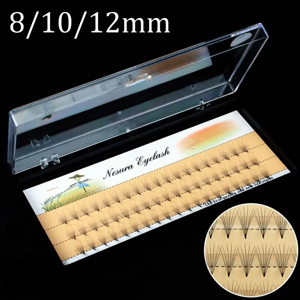 

57pcs/Box Black Handmade False Eyelashes Natural Long Individual Eyelash Extension Fake Lashes Makeup Beauty Cosmetic 8/10/12mm