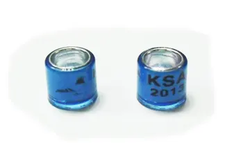 

Aluminium with Plastic Pigeon Ring with pigeon photo free color