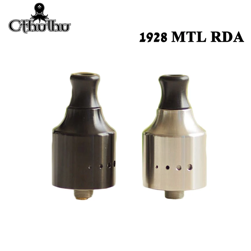 

Original Cthulhu 1928 MTL RDA Tank Single Coil 22mm Diameter with Dome of The Top Cap & BF Pin for E Cigarette Squonker MOD Vape