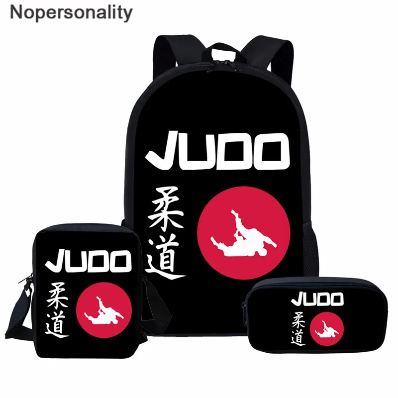 

Nopersonality Martial Art Judo School Bags for Teenager Boys Girls Cool Taekwondo Karate Children School Book Bag Kids Backpack