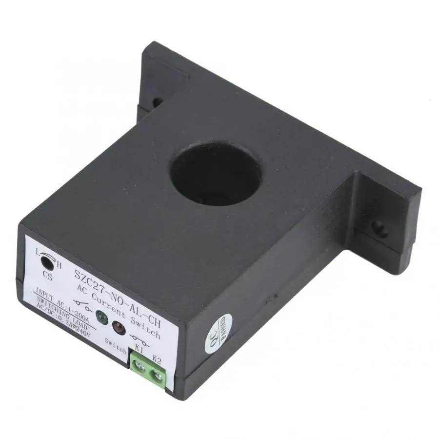 

Rocker Switch Toggle Switch SZC27-NO-AL- Self Supply Adjustable Normally Open AC Current Sensing Switch AC 1-200A Touch 2019