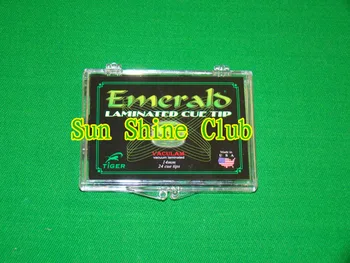 

Free shipping 5pcs/lot Original TIGER Green billiards pool cue tips Emerab Laminated cue tips