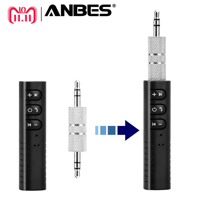

Universal 3.5mm jack Bluetooth Car Kit Hands free Music Audio Receiver Adapter Auto AUX Kit for Speaker Headphone Car Stereo