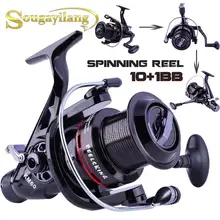Катушка спиннинга yumoshi Рыболовная Снасть для морской рыбалки Карп Рыболовная катушка 10+ 1BB спиннинговая катушка Ультра гладкая