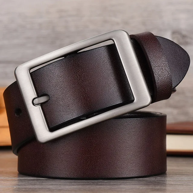 ZFFF Coffee 3.8CM Нет. ONEPAUL Для мужчин ремень высокое качество корова натуральная кожа класса люкс мужской ремни для новая модная классическая, винтажная пряжкой - Цвет: ZFFF Coffee 3.8CM