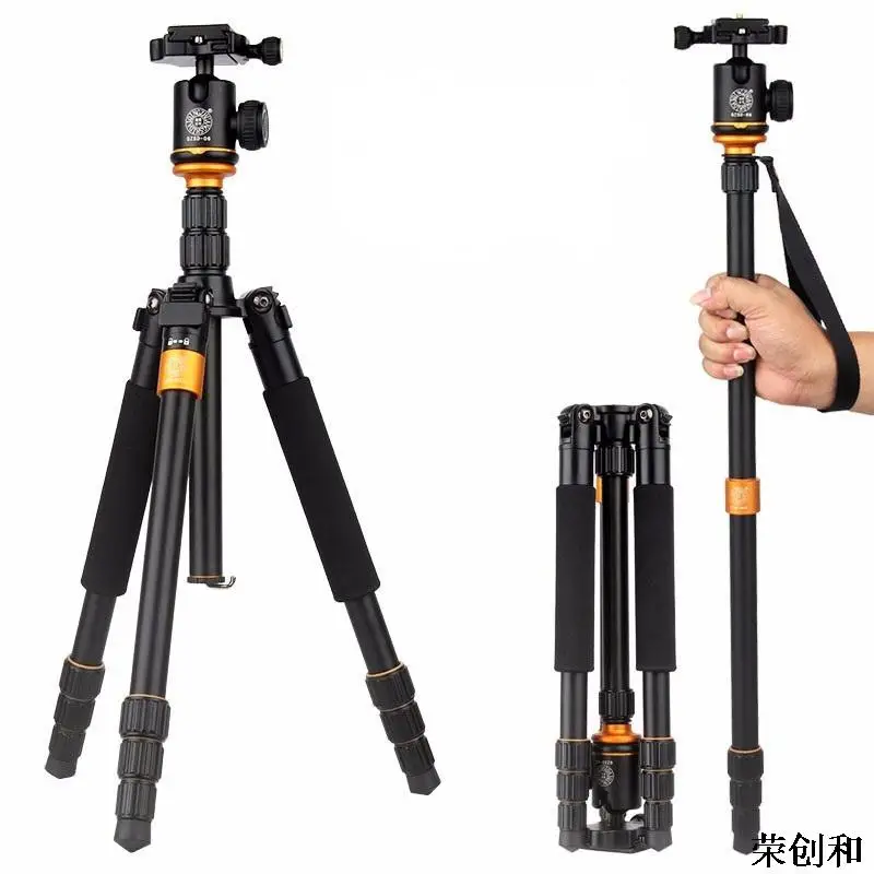 

New Upgrade Q999S Professional Photography Portable Aluminum Ball Head+Tripod To Monopod For Canon Nikon Sony DSLR Camera