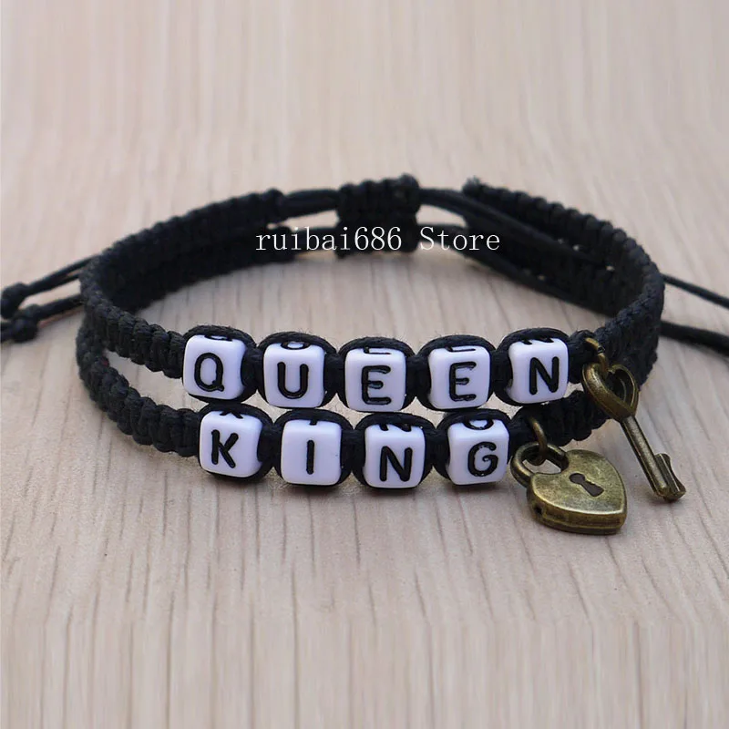 His And Hers Couples Bracelet King Queen Loves Bracelet