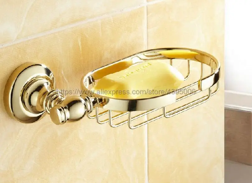

Soap Dishes Gold Finish Brass Soap Basket Wall mount Soap Dish Bathroom Accessories Bathroom Furniture Toilet Soap Holder Bba094
