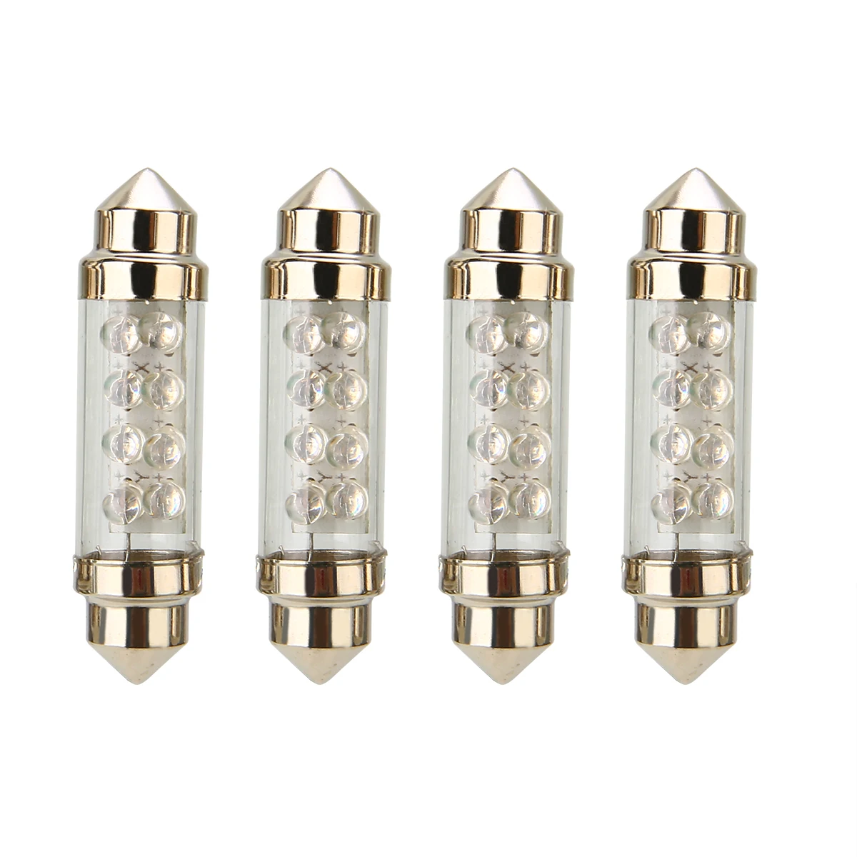 

4pcs 42mm Doom Light 8LED 12V Car C5W 239 Auto Car Interior Festoon Dome Light Reading Lamp Bulb Blue Lamp