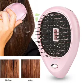 

Portable Electric Ionic Scalp Massaging Caring Brush Vibration Massage Comb Hairbrush