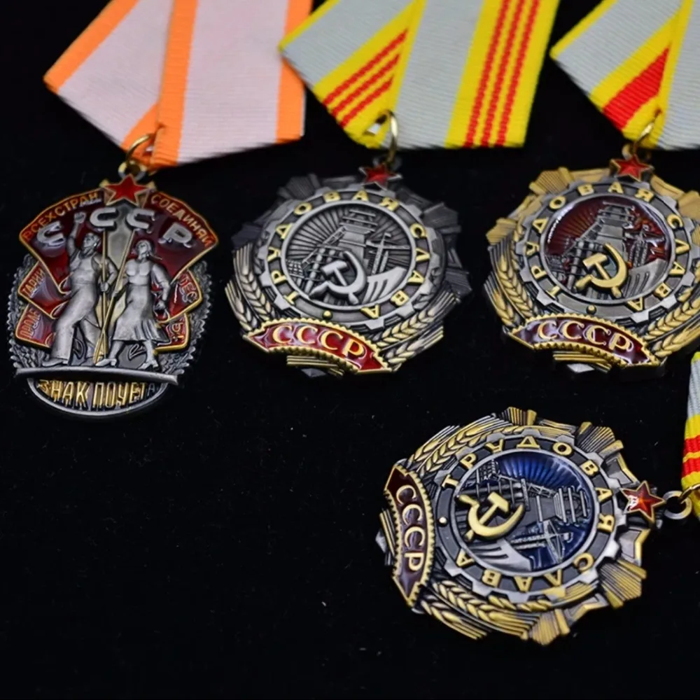 Высокое качество 4 шт WW2 Второй мировой войны Советская медаль CCCP честь значка