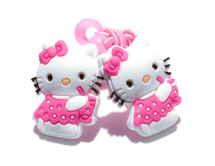 1-5 пар hello kitty Горячие Мультяшные заколки детские головные уборы разноцветные волосы веревки Аксессуары для путешествий