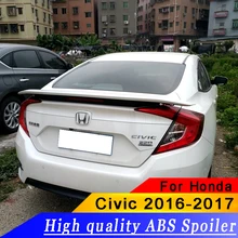 Для Civic высокого качества ABS спойлер из материала для Honda Civic- тип спойлер черный или белый или праймер заднего крыла автомобиля