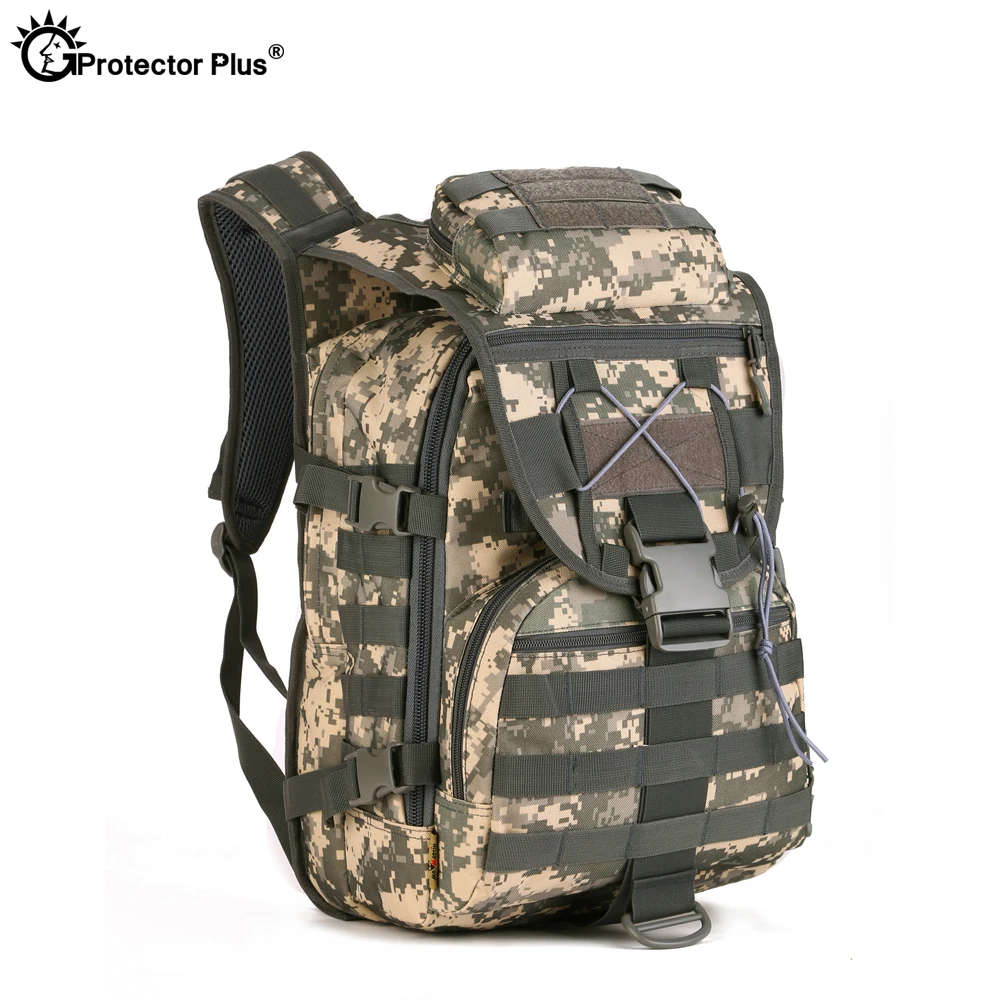 

PROTECTOR PLUS Military Style Tactical Backpack Waterproof Bag Aurable Adjustable Equipment Backpack 40L Capacity 6 Colors