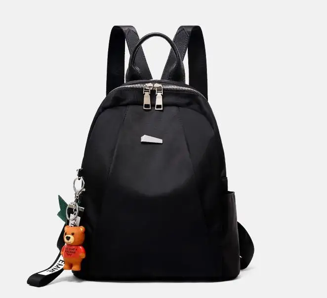 

2018 Amasie New Arrival traditional black double backpack oxford bag pack school bag for teenages boys and girls EGT0360