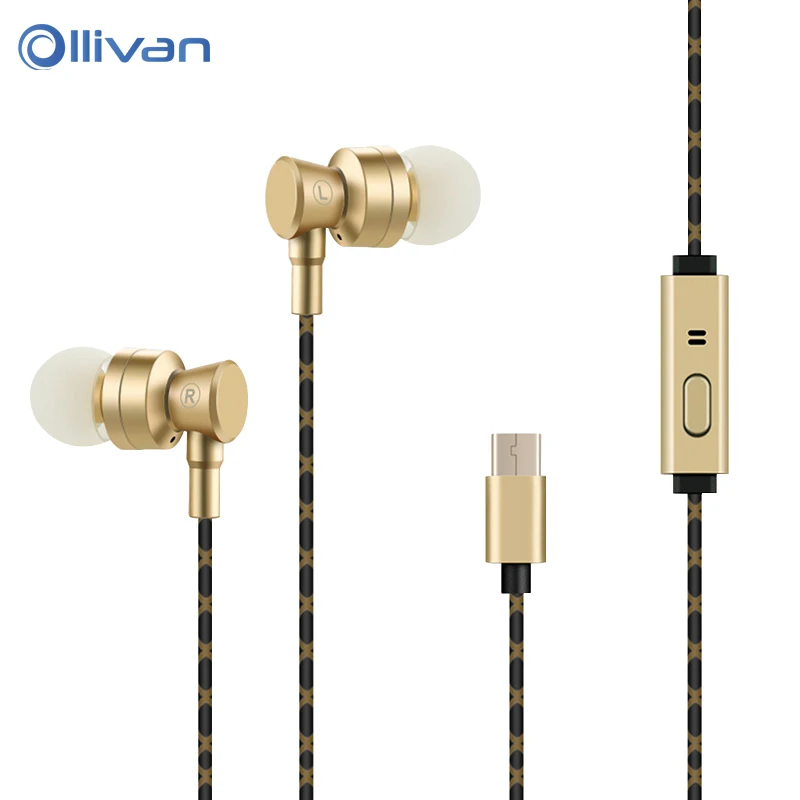 

Ollivan USB Type c Earphone with Microphone Stereo Headsets Type C Earphones for Letv LeEco Le 2 Pro Max 2 for Xiaomi mi6 Phones
