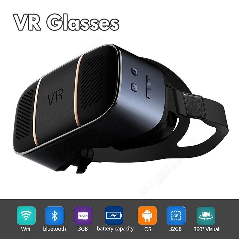 V3 2K экран 2560*1440 HDMI все в одном WiFi 3D виртуальной реальности VR очки гарнитура HDMI для кино игры