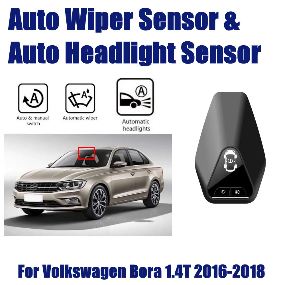 

For Volkswagen VW Bora 1.4T 2016-2018 Car Rain Wiper Headlight Sensor TPMS Auto Driving Smart Wipers Spotlight Sensors Assistant