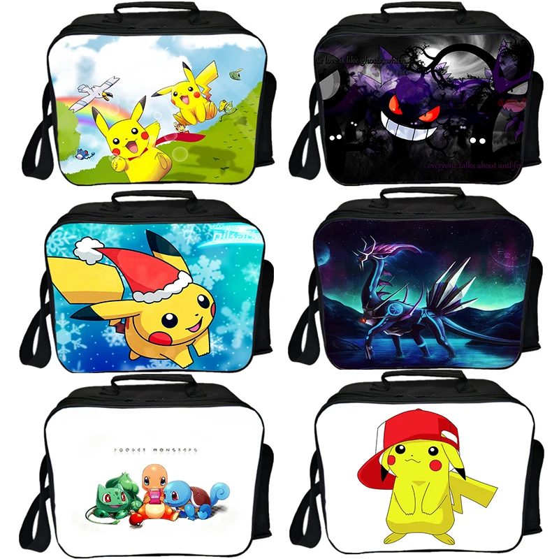 

Pokemon Lunch Bag Gengar Students Picnic Insulation Bag New Fresh Ice Pack Daily Functional Pikachu Thermal Insulated Box