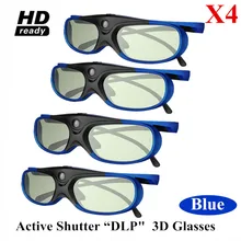 4 шт./лот ctive Shutter 96-144 Гц, перезаряжаемые 3D очки для BenQ acer X118H P1502 H6517ABD H6510BD Optoma JmGo XGIMI проектор